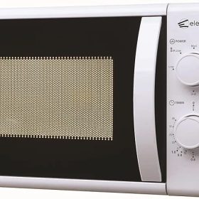 white and grey microwave oven