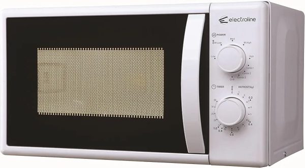 white and grey microwave oven