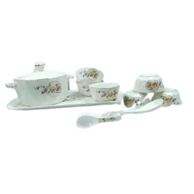 15-piece ceramic soup