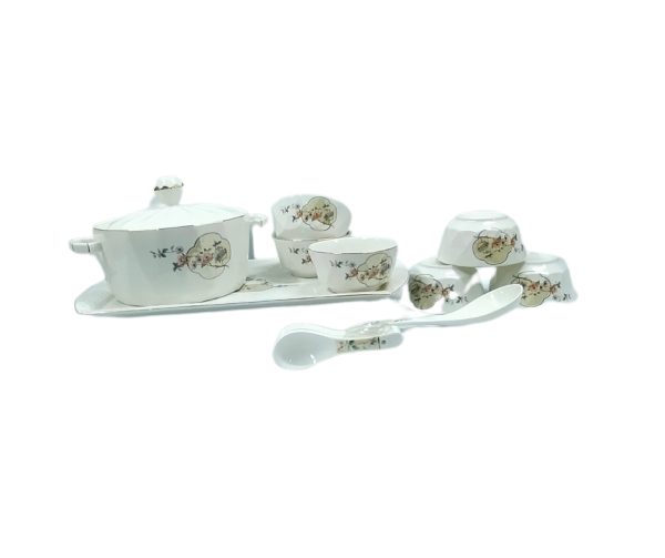 15-piece ceramic soup