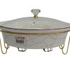 Ceramic chafing dish