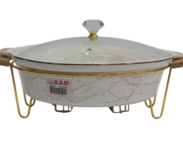 Ceramic chafing dish