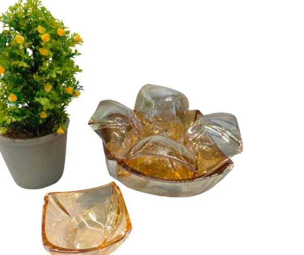glass dessert bowl set,