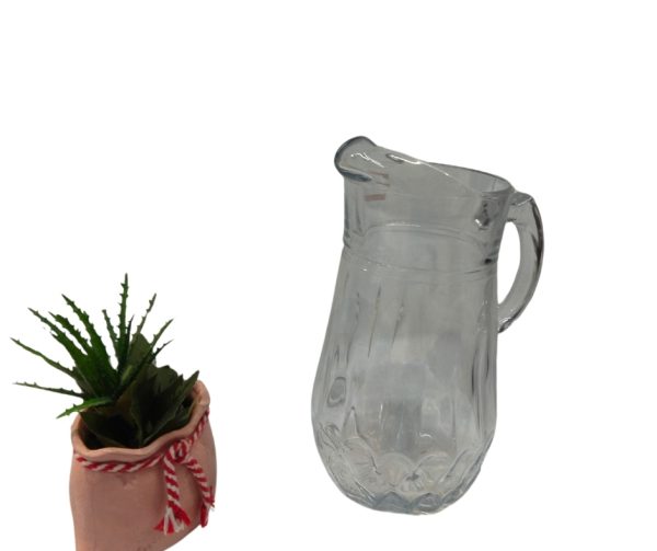 Vintage glass syrup pitcher. 