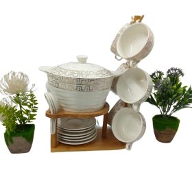 21-piece Bone China soup set