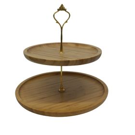 bamboo cake stand