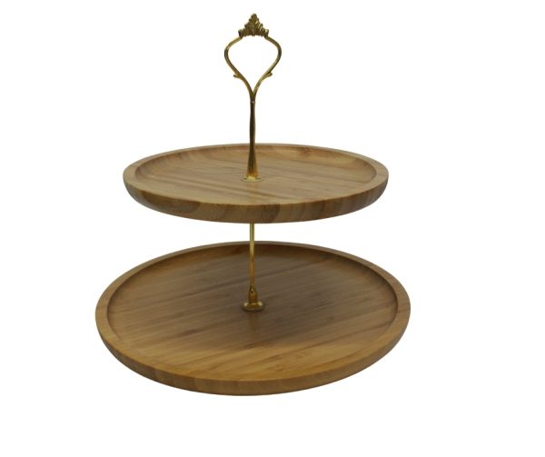 bamboo cake stand