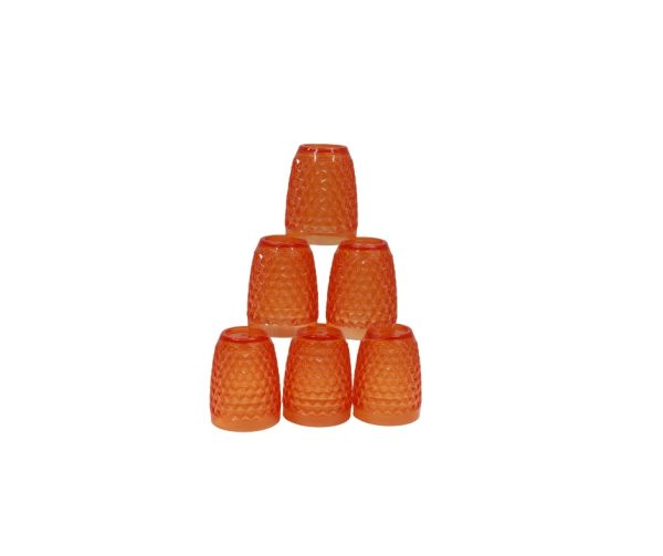 orange plastic water jug set