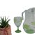Clear glass pitcher