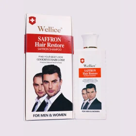 Wellice Saffron Hair Restore & Anti Hair Loss Shampoo