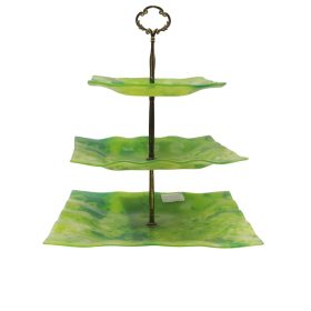 Three-tiered serving tray