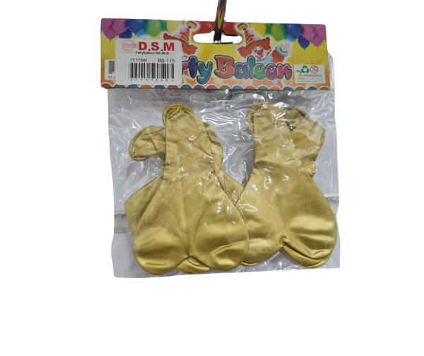 Golden and blue party  balloons.