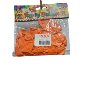 Orange party balloons.