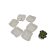 Six Villeroy & Boch New Wave Square Bowls.