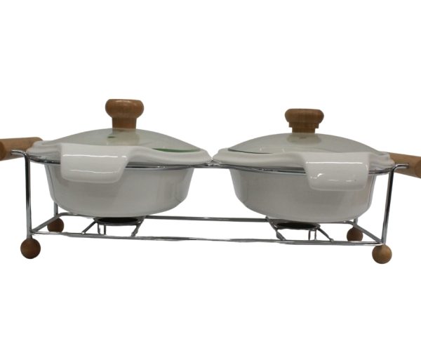 white ceramic casserole dishes