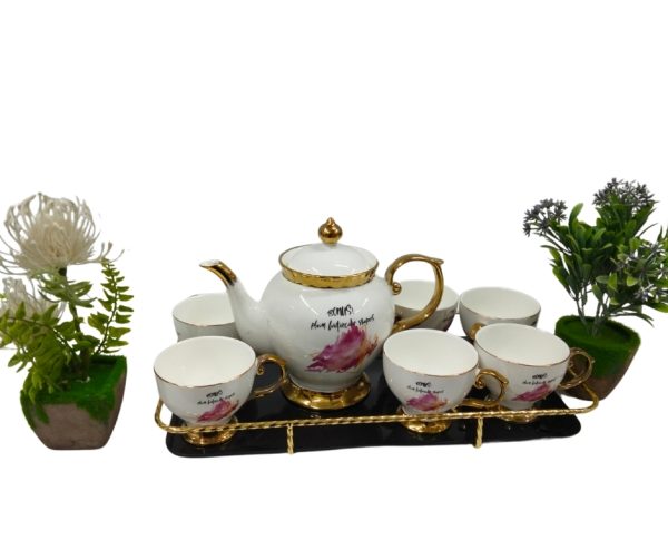 Beautiful porcelain tea set