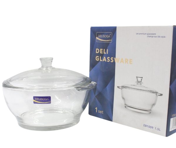 Glassware casserole dish