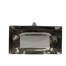 Rectangular pewter tray