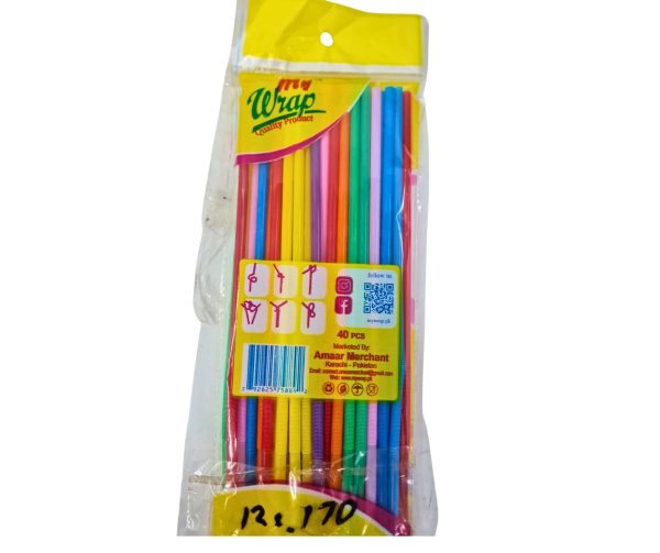 Colorful Bendable Plastic Straws