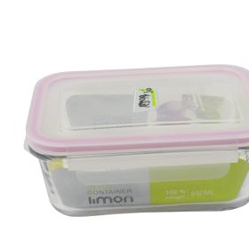 Limon glass food storage container.