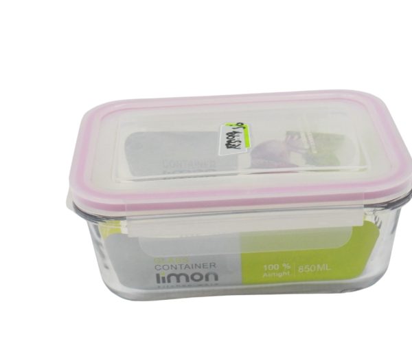 Limon glass food storage container.