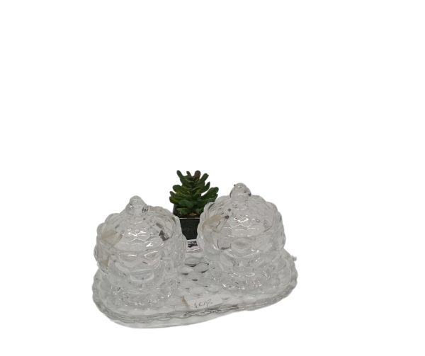 glass candy bowl set