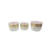Set of three ceramic food