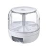6-compartment rotating dry food