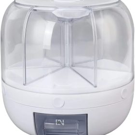 6-compartment rotating dry food