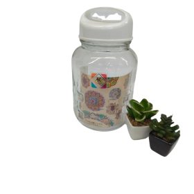 Almas Karan glass jar
