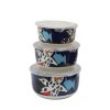 Three Nesting Bowl with lids