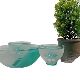 Three glass pieces