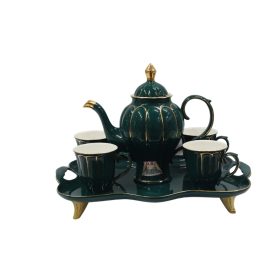 Green and Gold tea set
