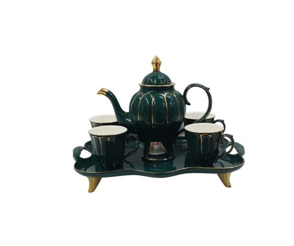 Green and Gold tea set