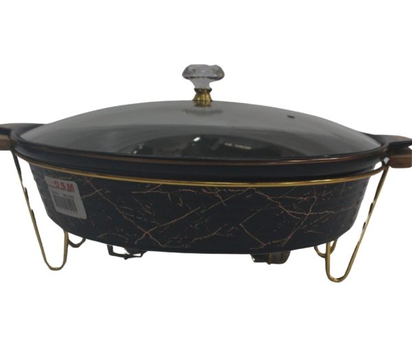Ceramic chafing dish