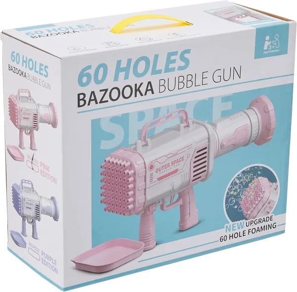 60 bubble holes: Creates a massive stream of bubbles. 