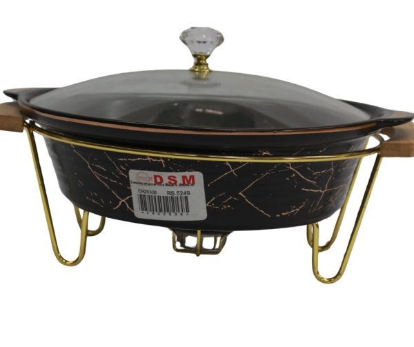 Ceramic chafing dish