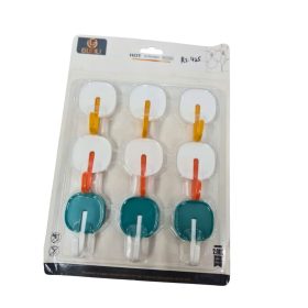 9 self-adhesive wall hooks