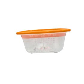 white plastic storage basket