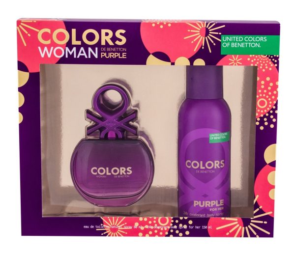 Benetton Colors Purple gift set for women,