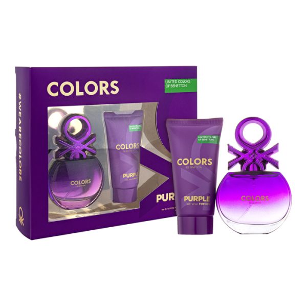 Benetton Colors Purple gift set for women,
