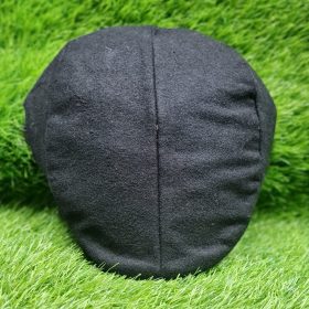 Black flat cap