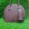 Round Bag Top Handle Handbag
