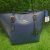 Coach Blue Leather Tote Bag