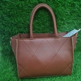 Parada PR Textured Hand Bag with Shoulder Strap (Brown)