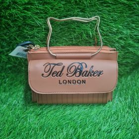 Red Baker London Handbag with Holding Clip and Three Pockets