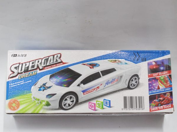 360 Rotating Light and Music Automatic Door Opening Kids Electric Universal Car Toy