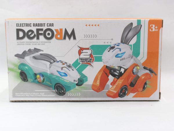 Rabbit Robot Electric Spray Light Music Cool Toy Car