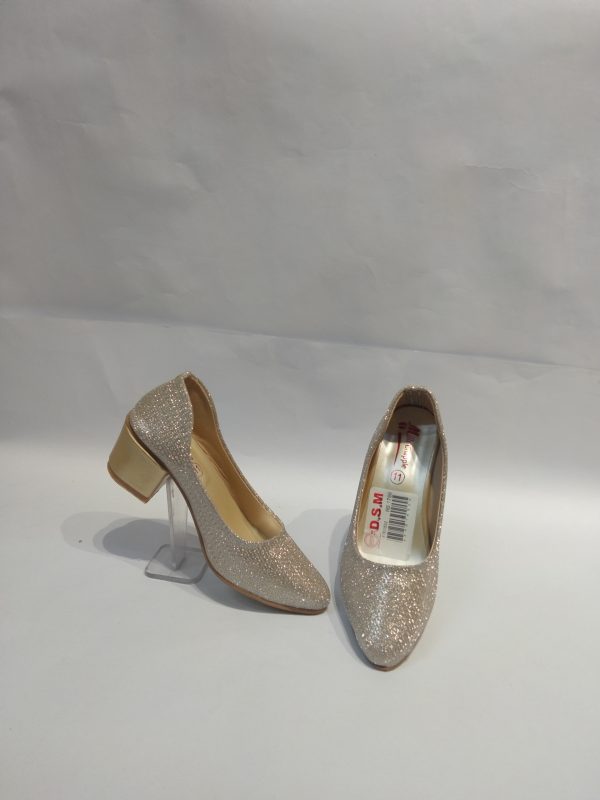 Gold glitter finish,
