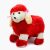 Red is a soft, plush